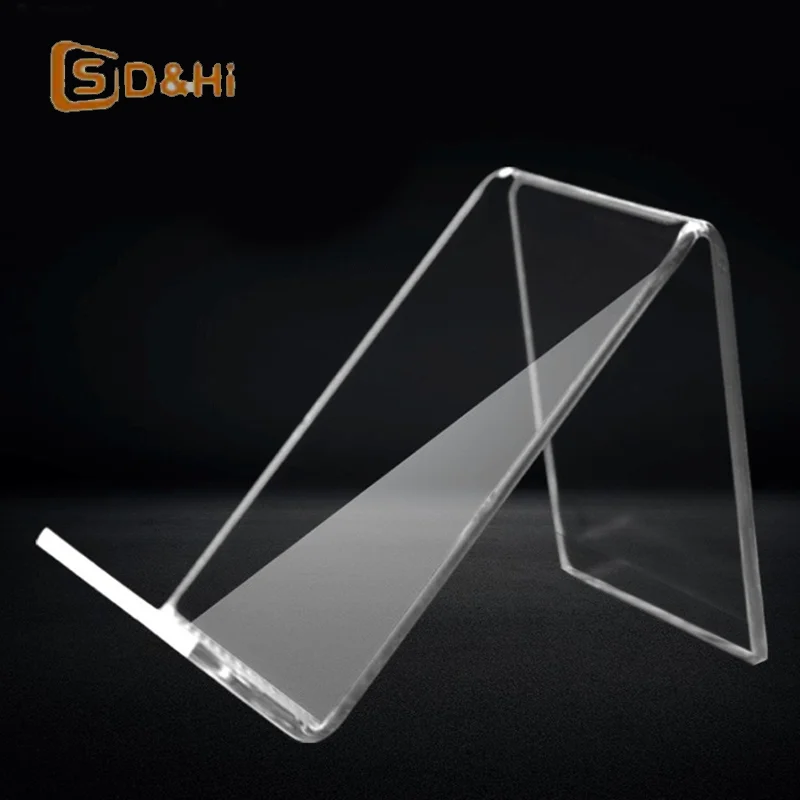 Mobile Phone Stand Acrylic Counter Display Stand Clear Phone Holder Lazy Stand Base For Huawei Xiaomi Iphone