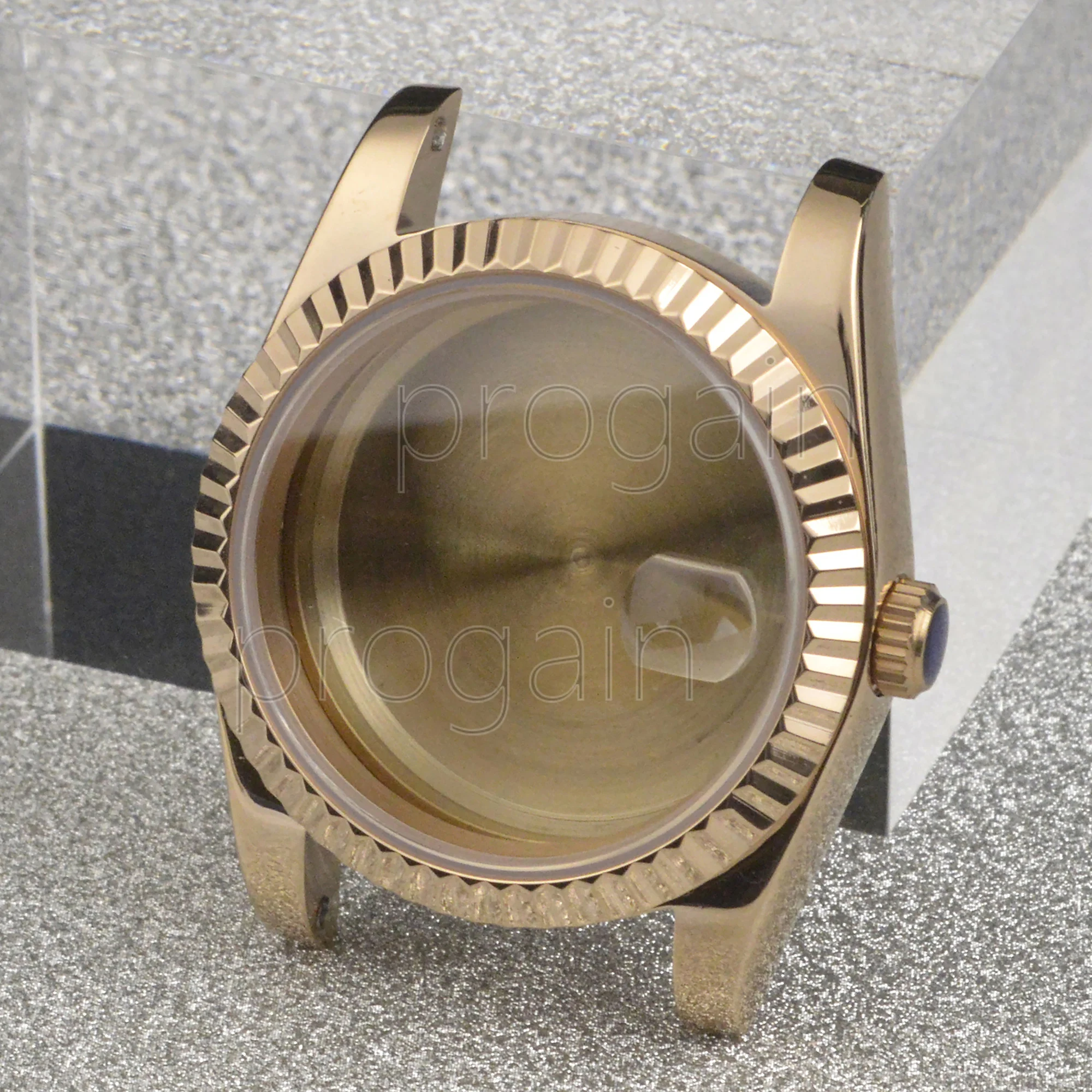 High Quality 36mm 39mm Sapphire Crystal 316L Steel Watch Case And President Strap For Nh35a Nh36 Nh34 Automatic Movement MOD