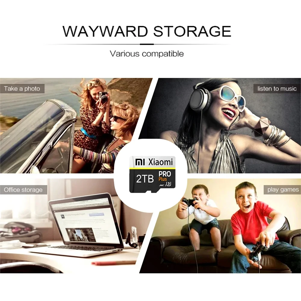 Xiaomi 고속 SD 메모리 카드 2TB 1TB 클래스 10 마이크로 TF 카드 1TB 512GB Nintendo Switch PC 스마트 폰 SD 카드 128GB 256GB