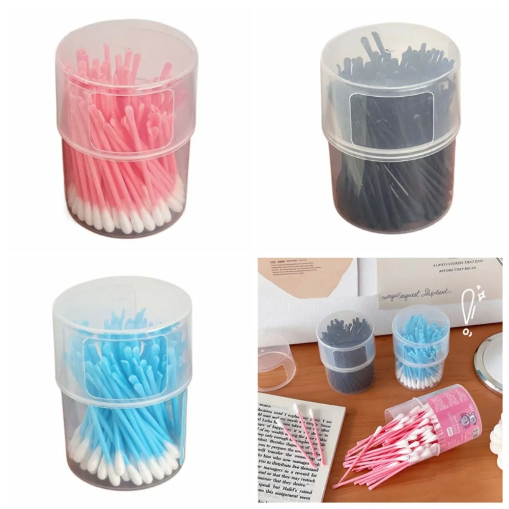 

100Pcs/set Eyelash Extension Glue Removing Double Head Cotton Swabs Nose Lipstik Ear Cleaning Cotton Bud Makeup Cotton Stick PP