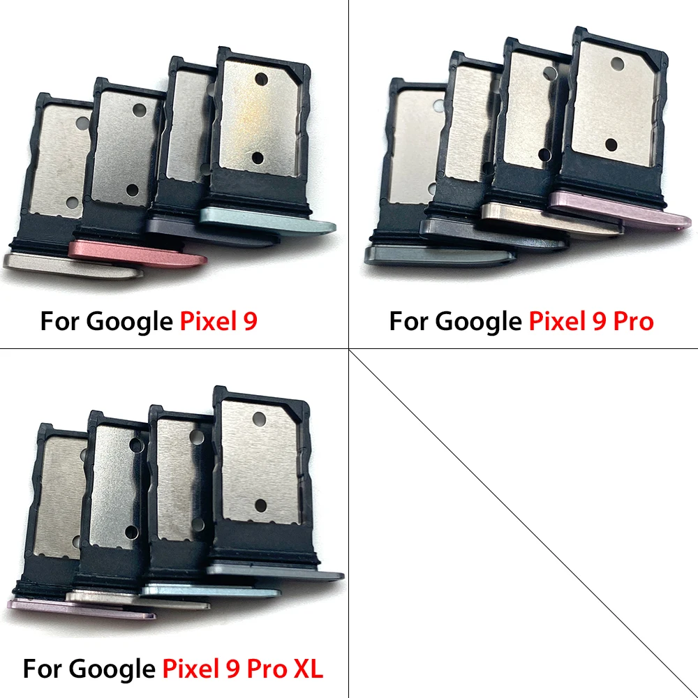 (Single Card) NEW For Google Pixel 9 / 9 Pro / 9 Pro XL SIM Card Tray chip slot drawer Holder Adapter Accessories