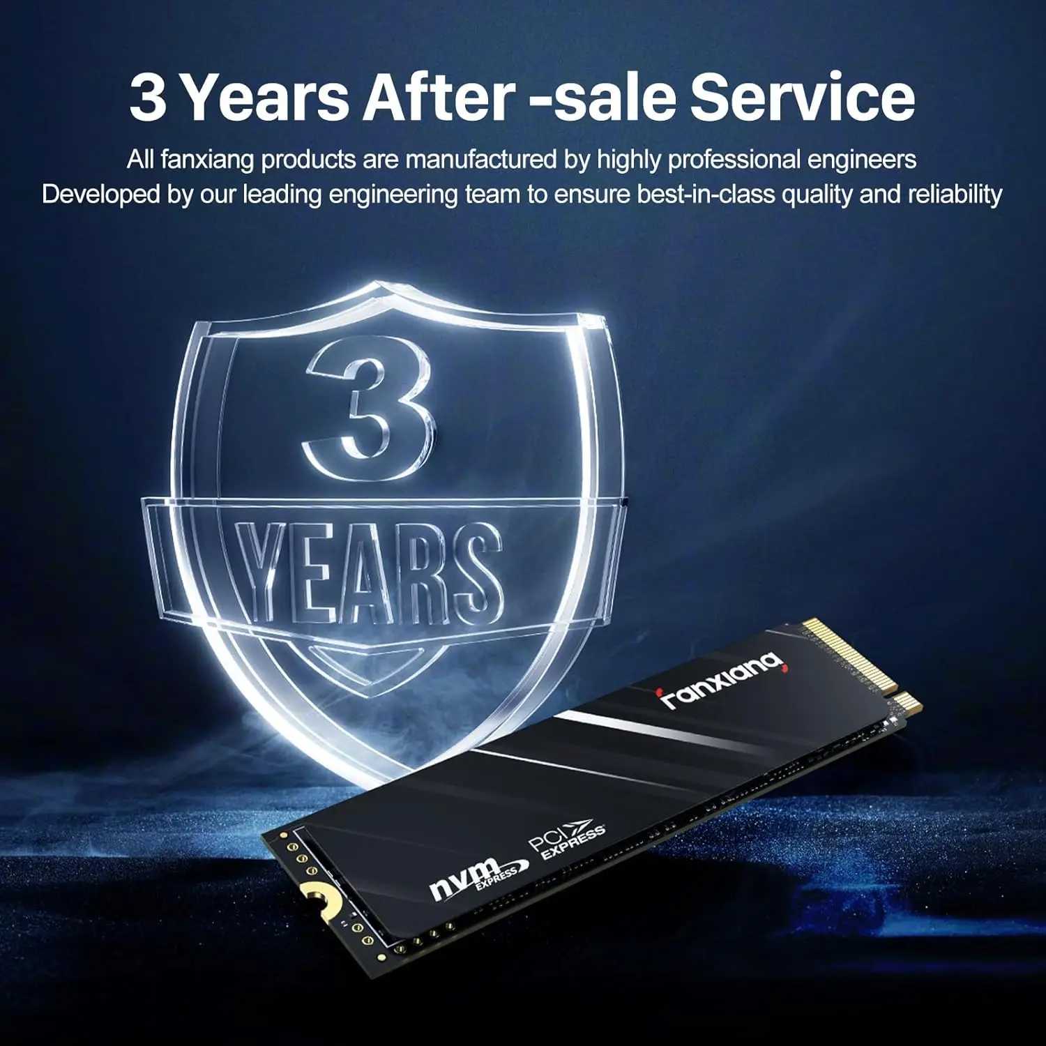 1TB NVMe M.2 SSD, PCIe 3.0x4 Internal Solid State Drive, Up to 3200MB/s Read Speed, SLC Cache, 3D NAND, for Laptop and Desktop