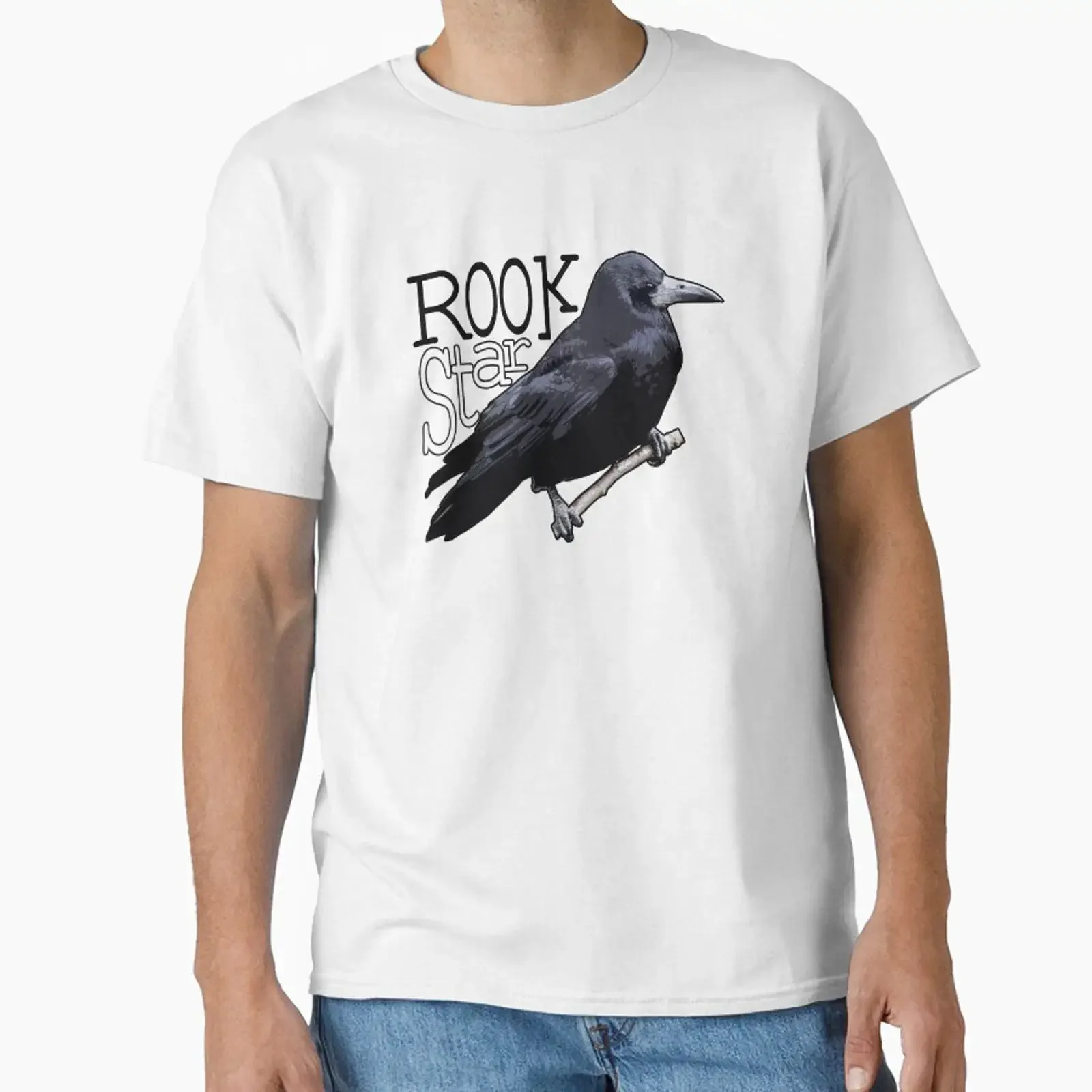 Rook Star designed and sold by barn of nature vintage Washed Breathable Top For Everyday Wear homme Stretched fashion Slightly
