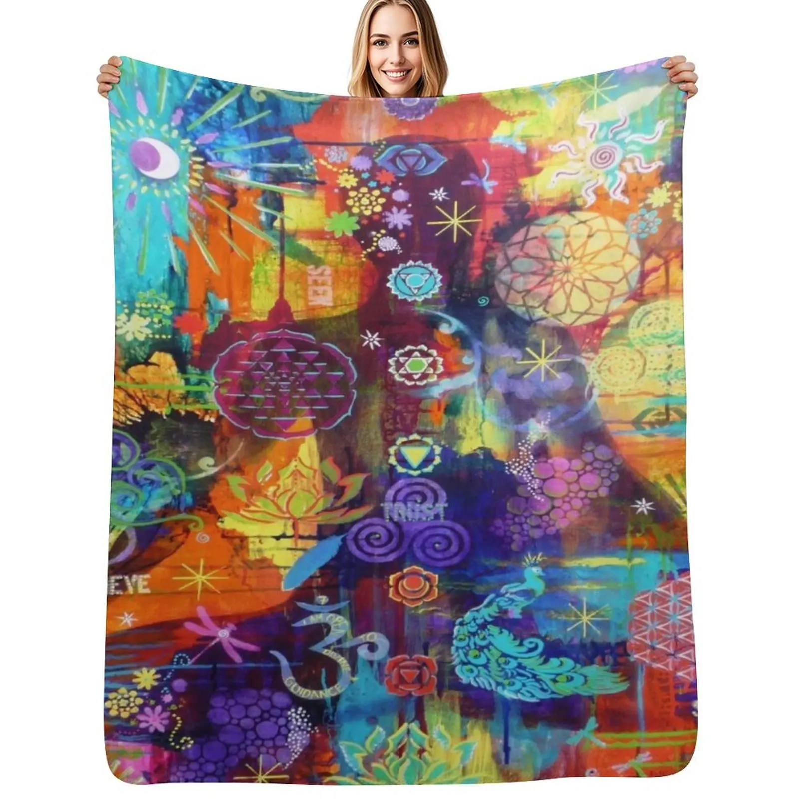 

Hope Throw Blanket Plush Fuzzy Cozy Blanket for Couch Sofa