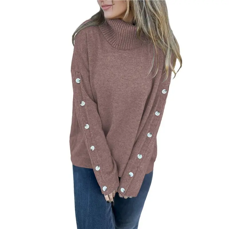 

VOFUN-Women's Oversized High Neck Chunky Pullover Cowl Neck Long Sleeve Winter Slouchy Loose Knit Sweaters