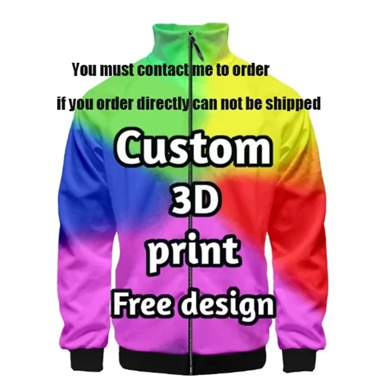 Custom Your Exclusive 3D All Over Print Hoodies For Men Fashion Hip Hop Short Sleeve Jackets Unisex Wholesale Dropshipping Coats