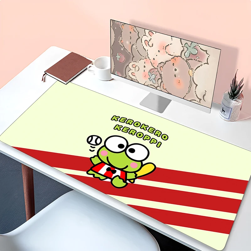 

Mouse Pad K-kero K-kero K-keroppi Gaming Large Dywan Gamer Keyboard Desk Mat Table Carpet Mousepad XXL 900x400 For Computer