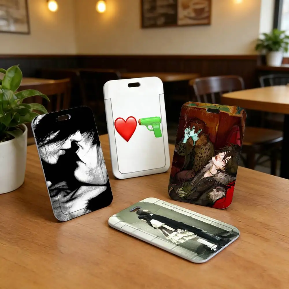 

singer W-whatsaheart Portable neck strap with card holder, suitable for photo cards and transit cards, lightweight card holder