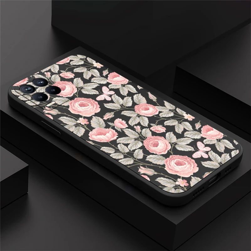 

Чехол для телефона с цветочным узором для OPPO Realme 10 Pro Plus 11 8 14 5G 15T 13 Narzo 30 50i Prime GT Neo 2, противоударный силиконовый чехол