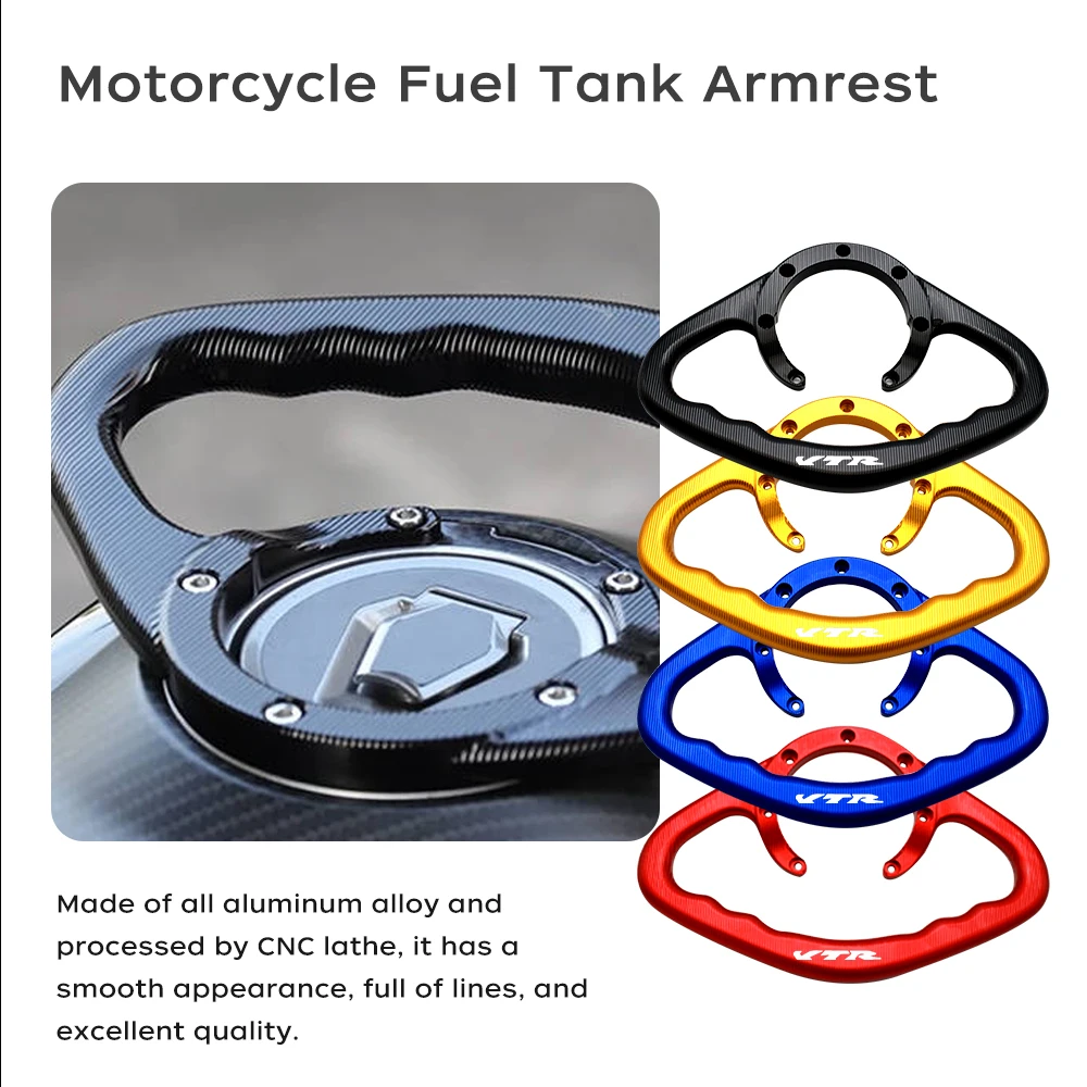 

Fit For Honda VFR400 VFR750 VFR1200F VTR Motorcycle Passenger Handgrips Hand Grip Tank Grab Bar Handle Armrest LOGO