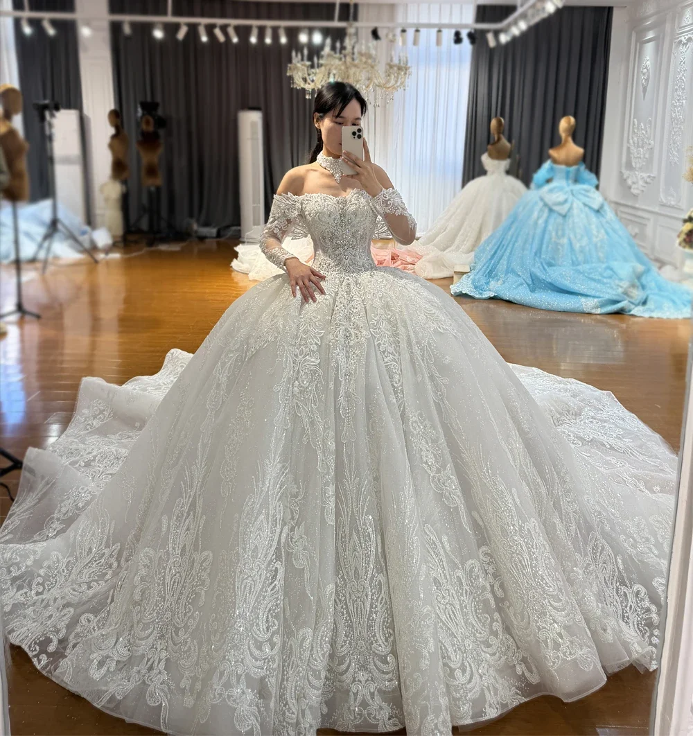 Customized 2026 New Design Strapless Wedding Dress With Detachable Sleeves Amanda Novias Official
