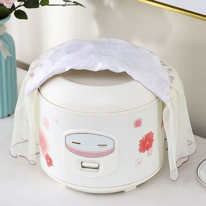 1pc Air Fryer Dust Cover Electric Rice Pot Dust Cover Lace Fabric Cover Suitable For Kitchen Appliances Dust Cover Home Supplies