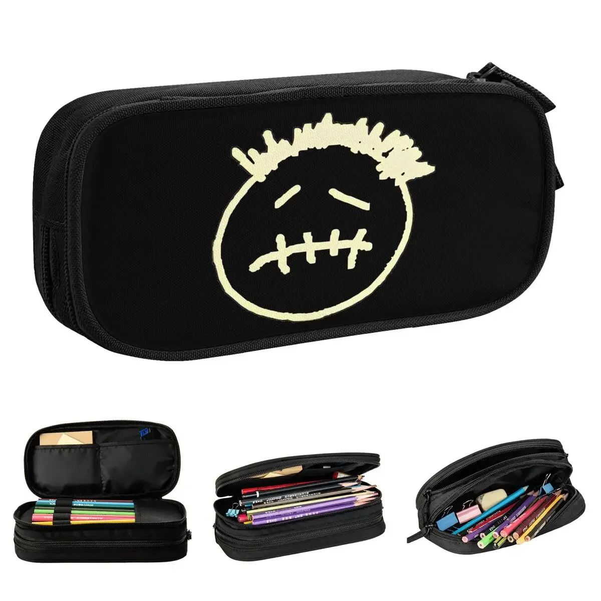 

Cactus Jack Face Travis Pencil Case Creative Rapper Pen Bags for Student Large Storage Students School Gift Pencil Box