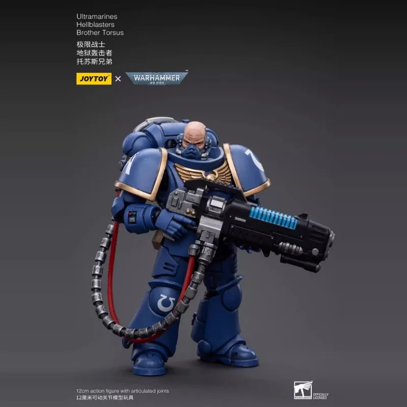 JOYTOY Warhammer 40K ตัวเลขการกระทํา 1/18 Scale Ultramarines Hellblasters ก้องทหารรุ่นตุ๊กตาของเล่นเด็กเครื่องประดับของขวัญ