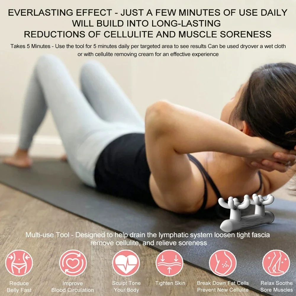 Ashley Black Fascia Blaster Sports Massage Tool for Myofascial Release Targeting Legs And Whole Body Recovery
