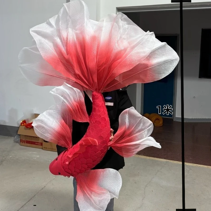 Giant eva mesh koi goldfish red gradually photo props become beautiful Chen decoration outdoor