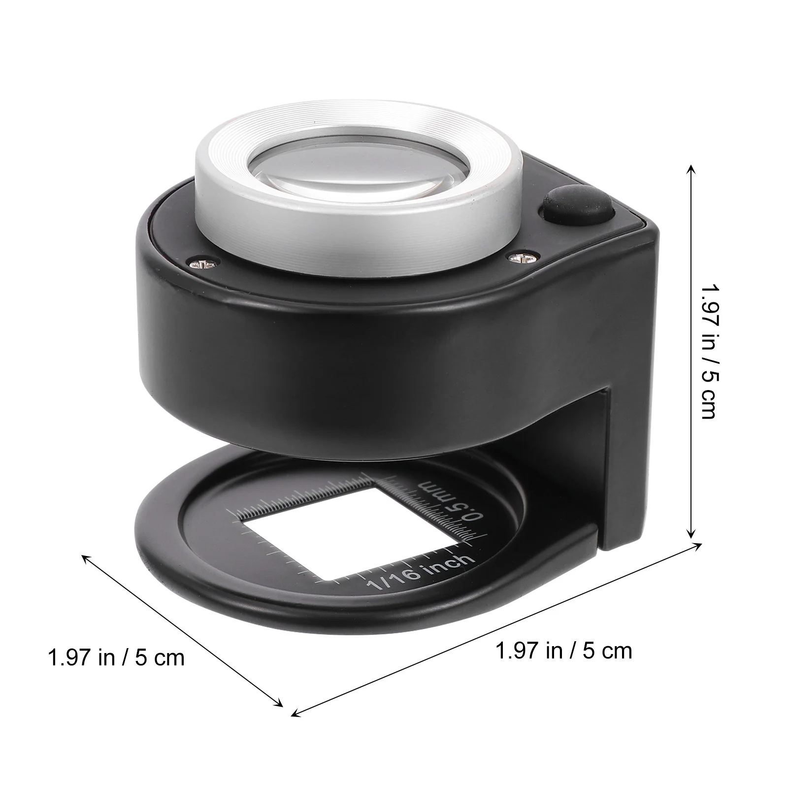 

Metal Mesh Magnifier 30X LED Desktop Magnifier Solid Base Double-Sided Lenses Reading Repair Maintenance Observation Magnifying