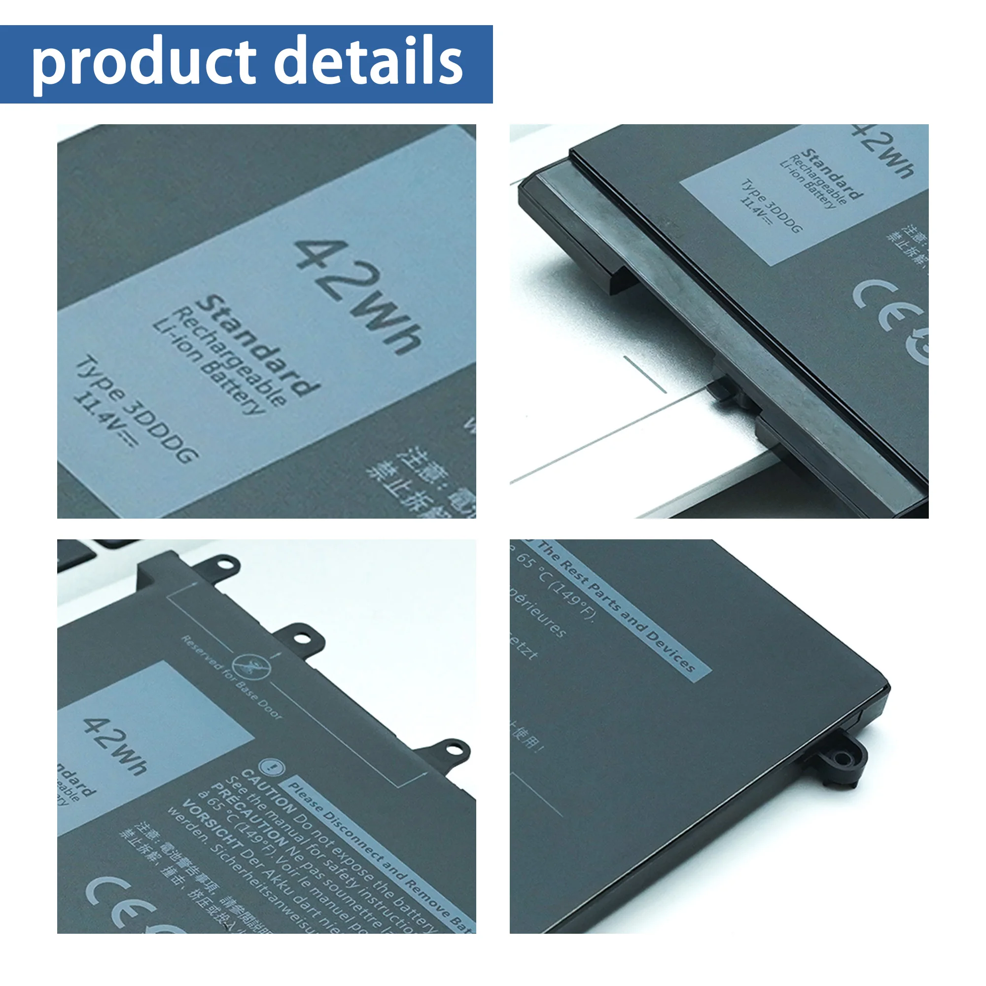 GJKNX 3DDDG 93FTF batería del ordenador portátil para Dell Latitude 5480 5580 5280 E5580 E5290 E5490 E5590 E5280 E5480 Series
