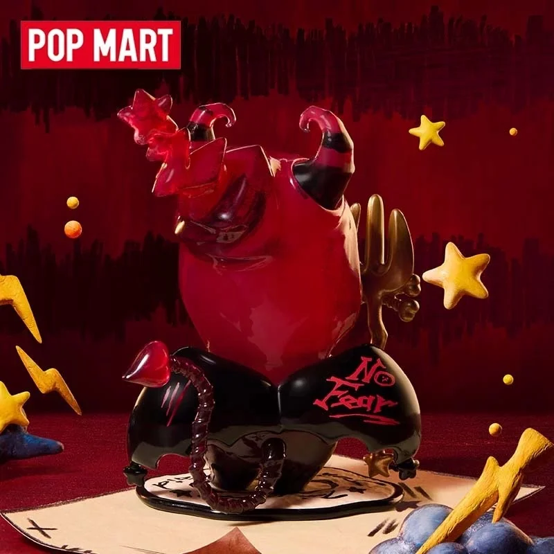 POP MART Twinkle Twinkle Little Devil Star Series กล่องสุ่มฟิกเกอร์อนิเมะ ตุ๊กตาแอคชั่นน่ารัก ของตกแต่งโต๊ะทำงาน ของเล่นโมเดล ของขวัญ