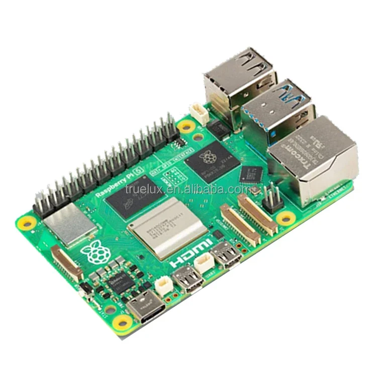 Raspberry Pi 5 5B 4GB 8GB LPDDR4X SDRAM บอร์ดพัฒนา Dual-band WiFi BCM2712 2.4GHz 4-core 64-bit A76 5V/5A Pi5 5B 4G 8G