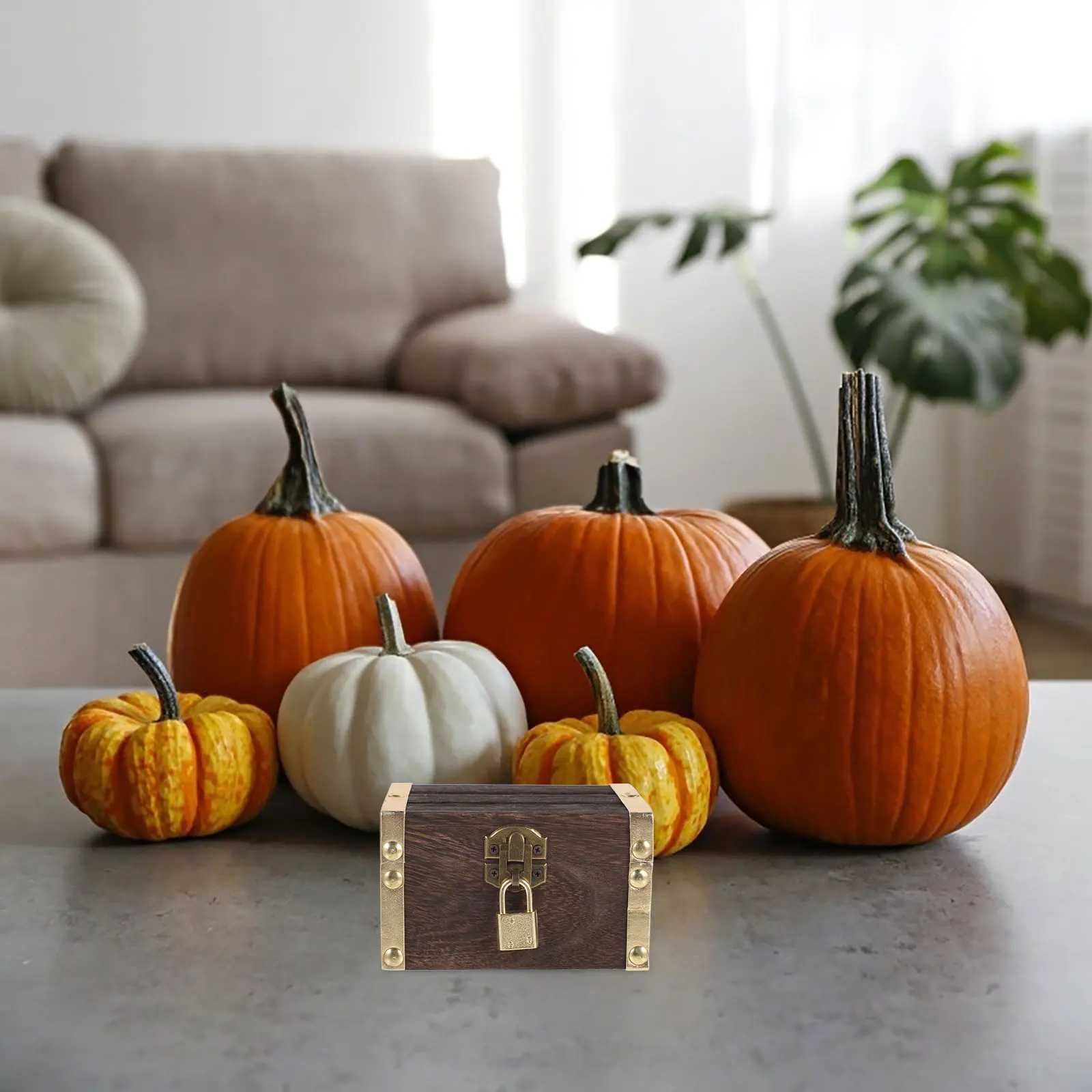 1 مجموعة متعددة الوظائف القراصنة الكنز الصدر خمر صندوق تخزين خشبي صغير ديكور القراصنة صندوق تحت عنوان ديكور الحفلات المنزل #1