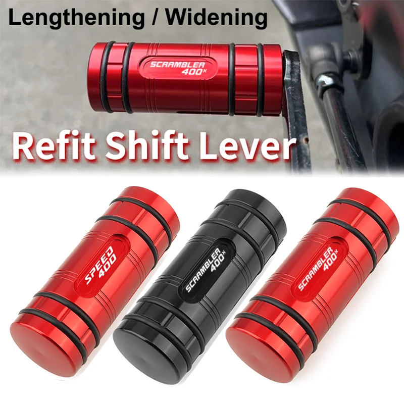 

Fit For Scrambler 400X 400 X Speed 400 2023 2024 2025 Motorcycle Accessories CNC Gear Shift Lever Tip Extension Enlarger Pedal