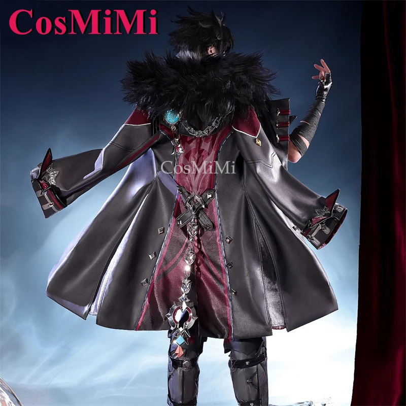 CosMiMi Spiel Genshin Impact Wriothesley Cosplay Kostüm Hübsche wunderschöne Kampfuniform Karneval Party Rollenspiel Kleidung S-XXL