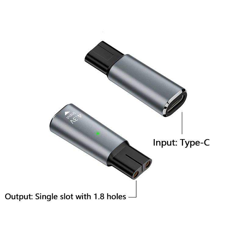 

2Pc USB​ Type C PD to DC 4.3V Power Adapter Converter for Philips Shaver Razor Electric Hair Clipper Fast Charge Connector