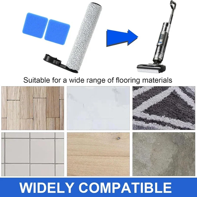 مجموعة لفة فرشاة الإسفنج لـ Eureka NEW430 لملحقات المكنسة الكهربائية JONR ED12