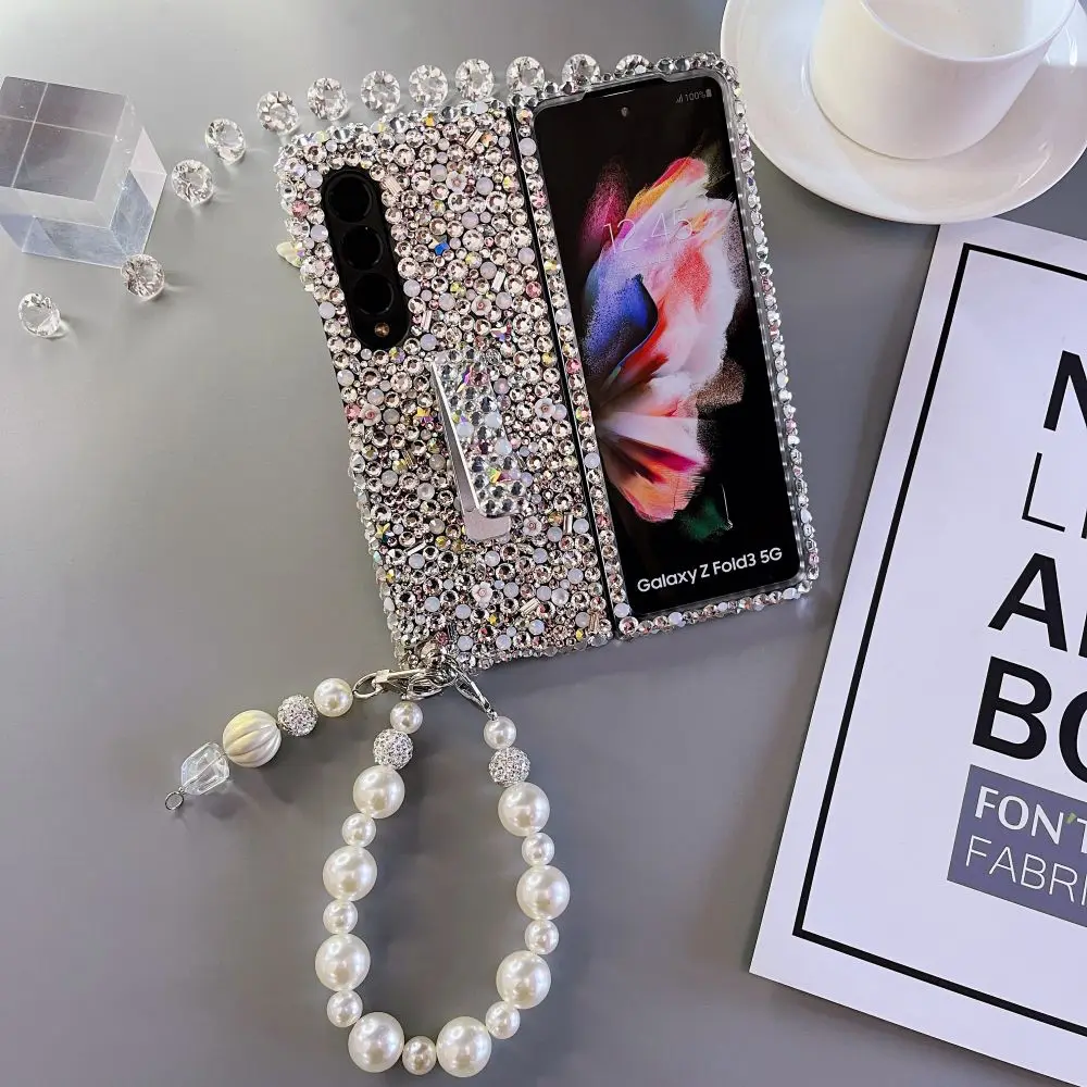 Luxury Full Rhinestone Phone case For Samsung Galaxy Z Fold 3 / Z Fold 4 2 Diamond Cover