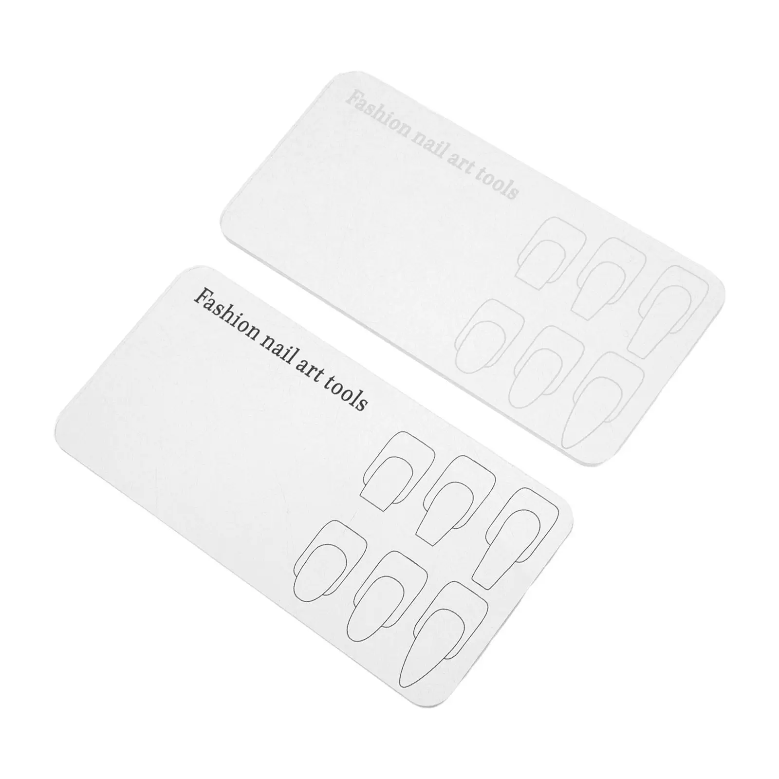 

2Pcs Nail Art Practice Palette Clear Acrylic Color Mixing Plate Nail Polish Blending Board Gel Polish Practice Display