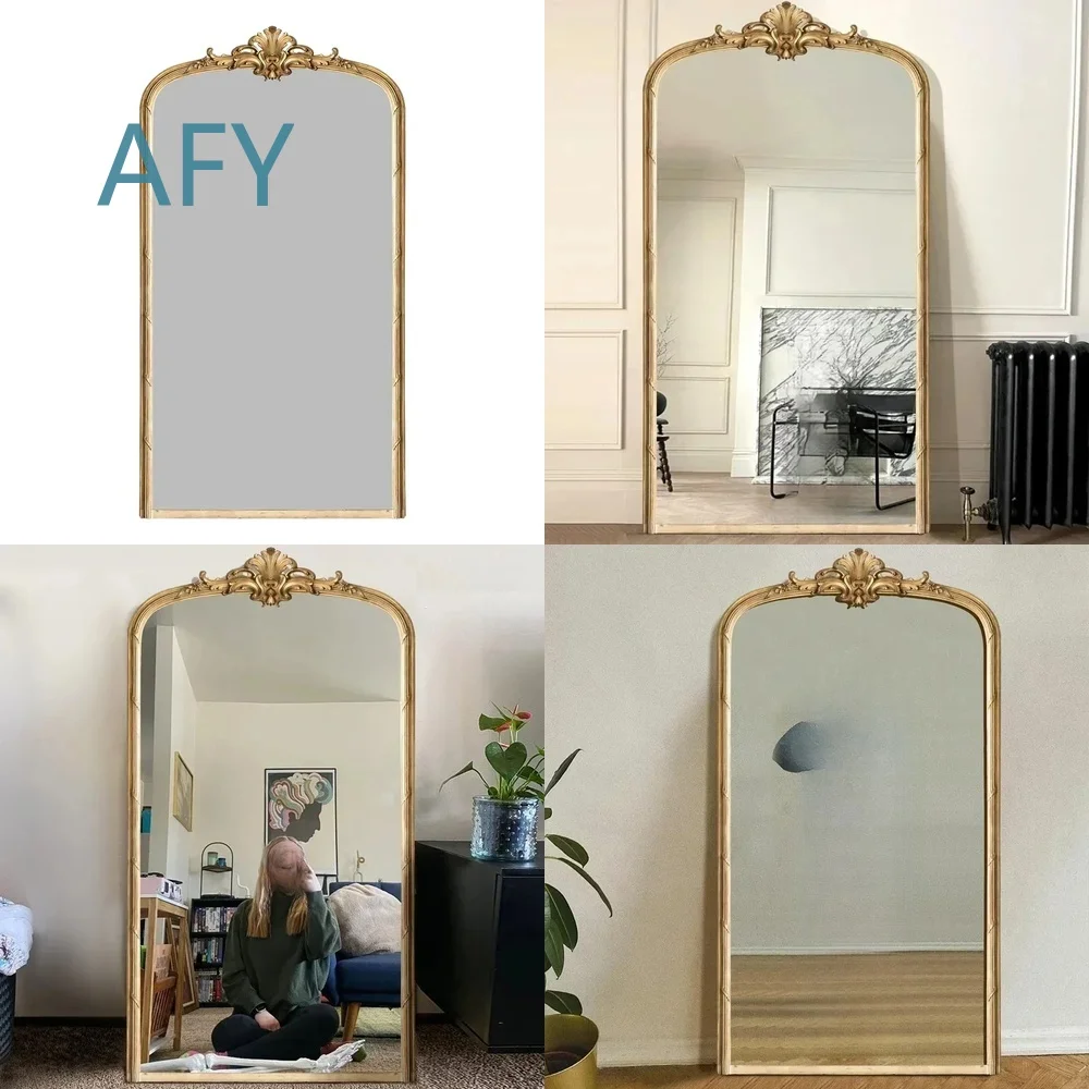 Premium Decorative Mirror for Vanity Full Length Standing Floor Mirror for Japanese Vintage Home Decor Modern Bedroom Living
