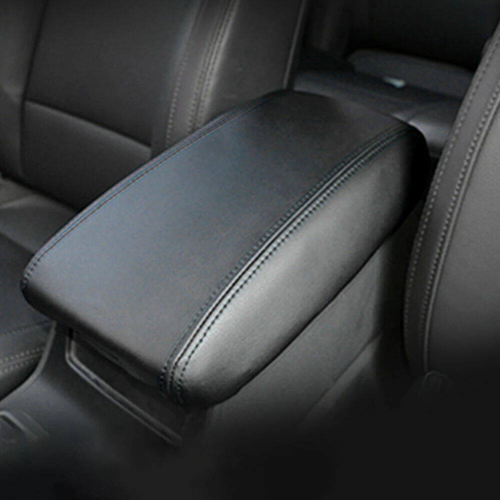 

Durable High Quality Hot Sale Brand New Armrest Cover Trim Leather Parts Trim Auto Black Console Cushion Front