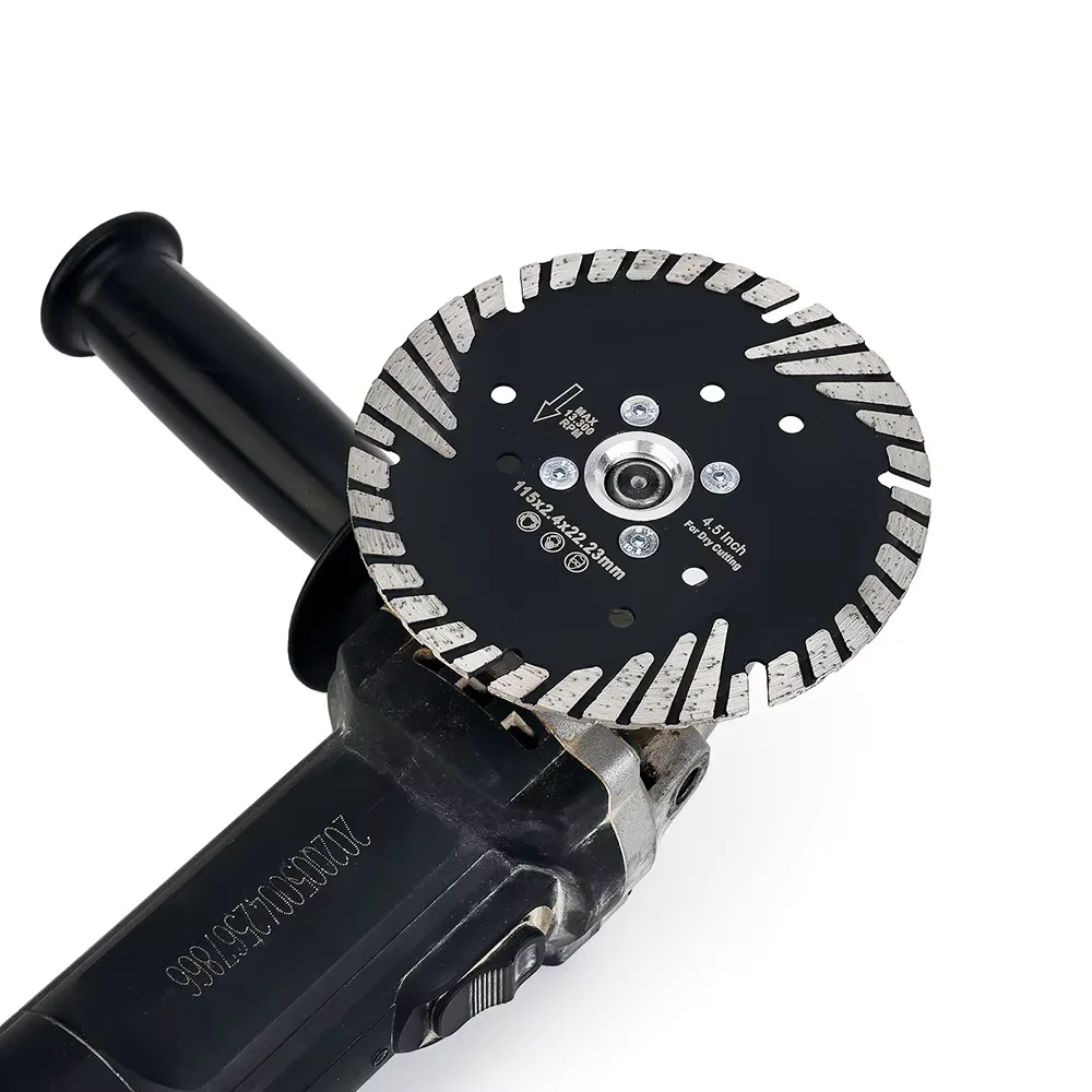 115-230mm Diamond Turbo Saw Blade with Slant Protection Teeth, Cutting Disc for Granite Marble Brick Tile Concrete