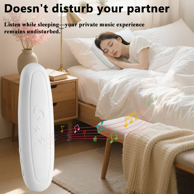 Under Pillow Bluetooth Speaker Rechargeable Sleeping Music Box Soundbar Ultra-thin Wireless MP3 Music Player 30/60Min Timed off