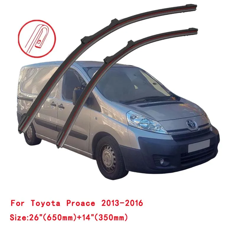 For Toyota Proace Bus Box MDZ MDX MPY Verso 2013 2014 2015 2016 2017 2018 2019 2020 2022 Car Brush DoubleRubber Windshield Wiper