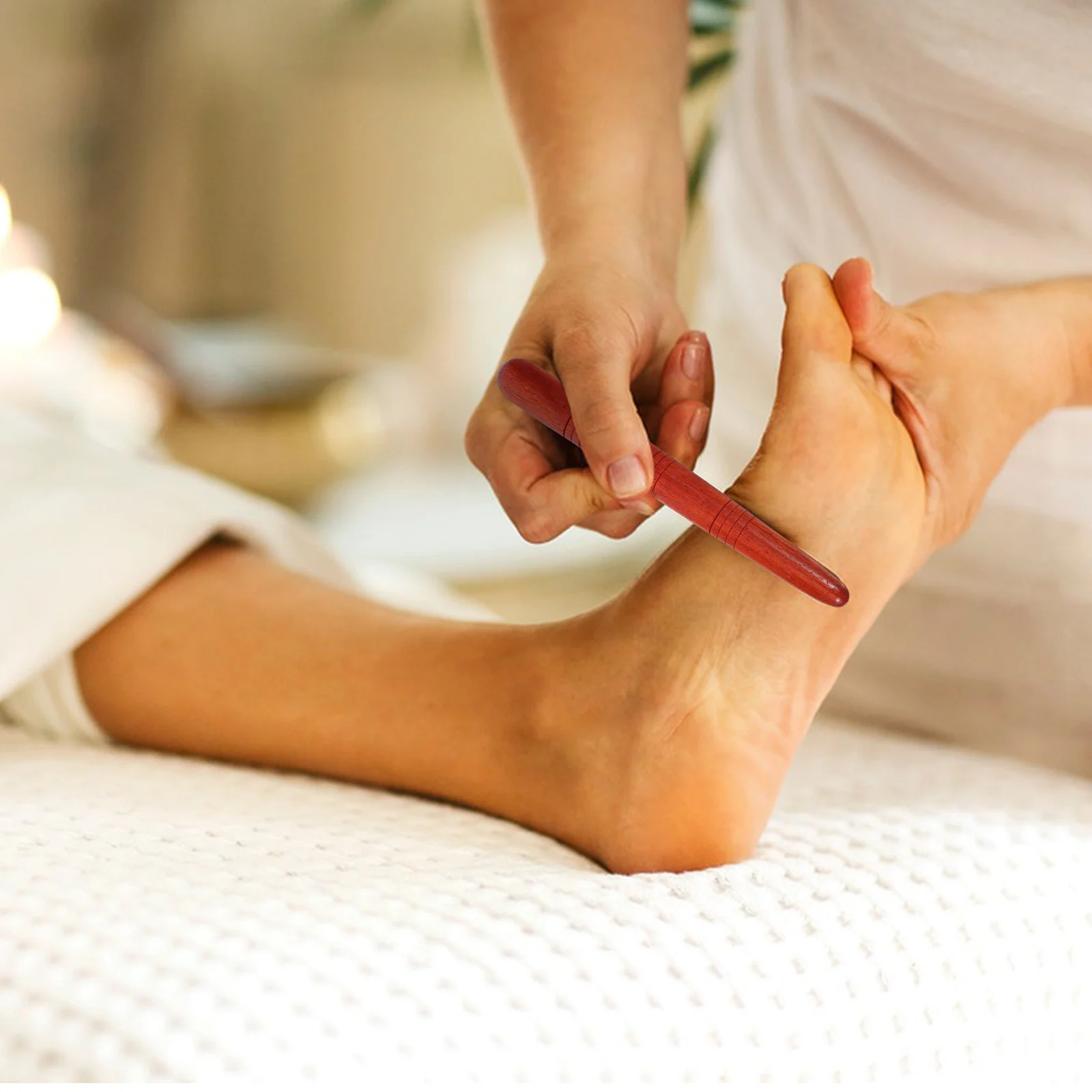 4-teiliges Massage-Akupressurstift, leichtes Holzpunkt-Massagegerät zur Muskelentspannung, reisefreundliches Hand-Körpermassagegerät