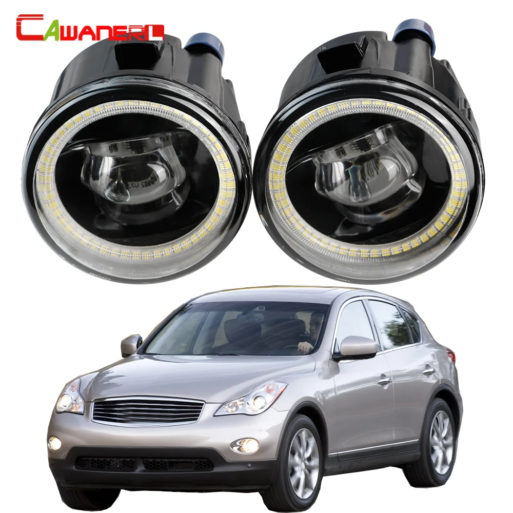 

LED Angel Eye Fog Light For Infiniti EX EX25 EX35 EX37 30W H11 Car Fog DRL Daytime Running Lamp 2008 2009 2010 2011 2012 2013