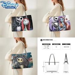 New Nightmare Before Christmas PU borsa a tracolla donna borsa di lusso Anime Figure Jack Skellington Sally Halloween Cosplay Bag Gift