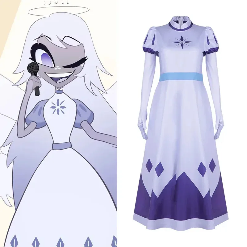 

Hazbin angel Emily seraphe cosplay costume cosplay hotel women fancy dress outfit Halloween uniform hasbin hazumin girls suit