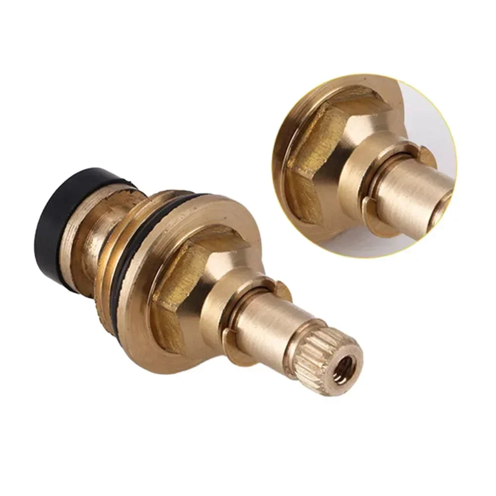 Brass Faucet Tap Valve Spool Faucet Cartridge Hot And Cold Water Spool G1/2 20 Tooth Cartridge Valves Bathroom Accessories