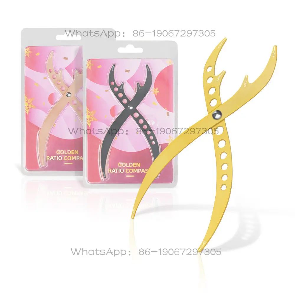 Three-color Isometric Scale Three-point Positioning Balance Thrush/eyebrow Design