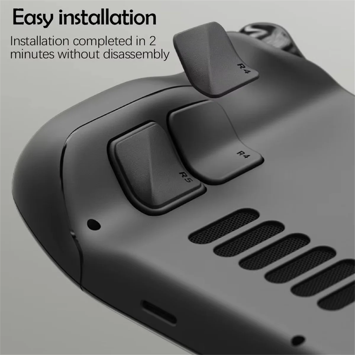 

Улучшение задней кнопки N97R для комплекта Steam Deck — нескользящая накладка и комплект защитных кнопок, улучшенная обработка и защита