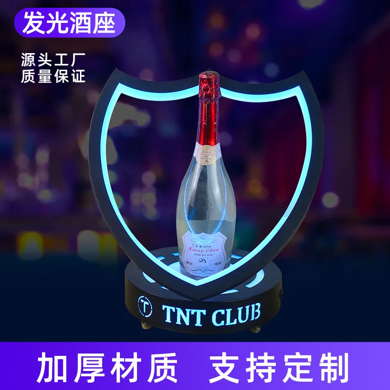 

Светящееся винное сиденье для бара KTV, зарубежное вино, основание для шампанского, витрина Spade A, сиденье для вина из кованого железа XO, креативная винная стойка cu