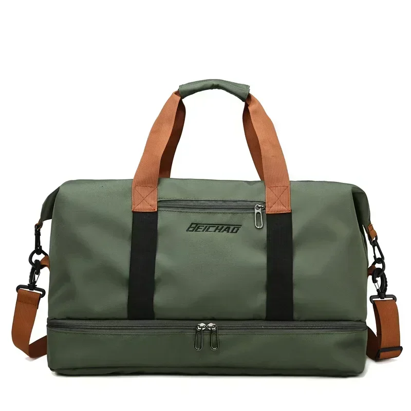 Grande capacidade de viagem saco de ginásio bagagem de curta distância portátil sacos de fitness ombro crossbody bolsas esportes masculinos à prova