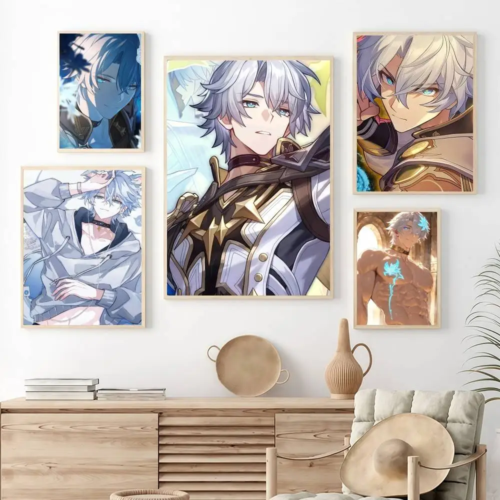 Honkai Star Rail Phainon Poster Stickers Classic Art Print Retro Wall Decor HD Living Room Home Poster Festival Gift