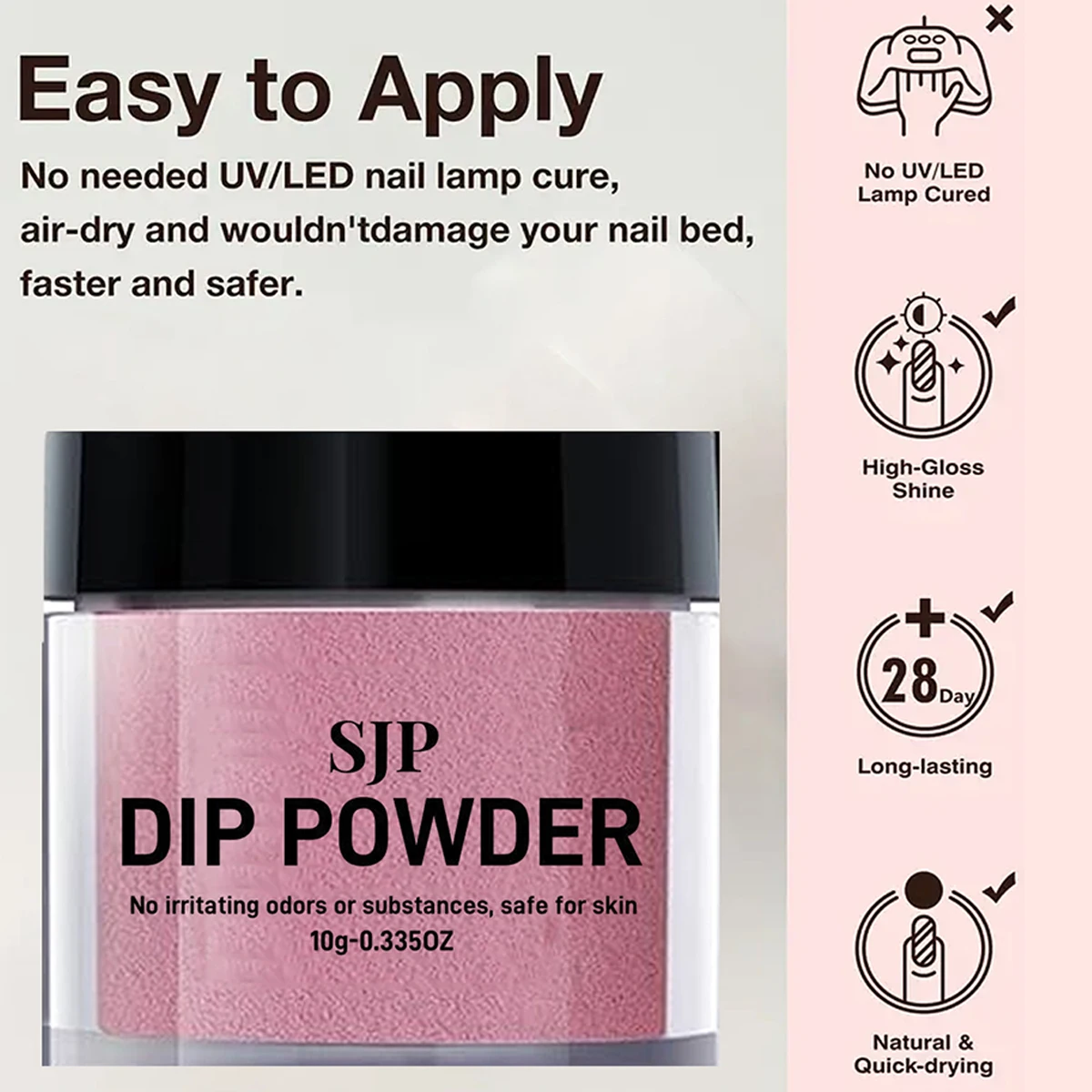 ネイルディッピング用の長持ちするアクリルパウダーのセット,カラーパウダー,家庭,ネイルアート,サロン,DIYに適しています,1セット,10個