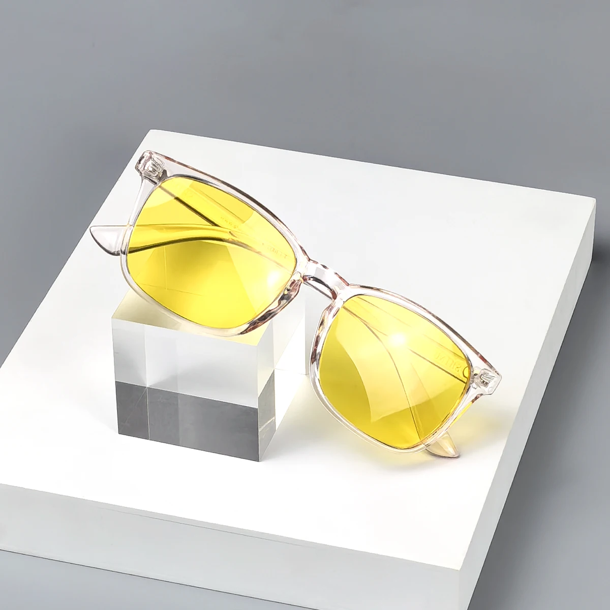 SHINU Night Vision Glasses Car Driving Glasses Polarized Yellow Lens Goggles See Clear Day Night Square Glasses - Image 6