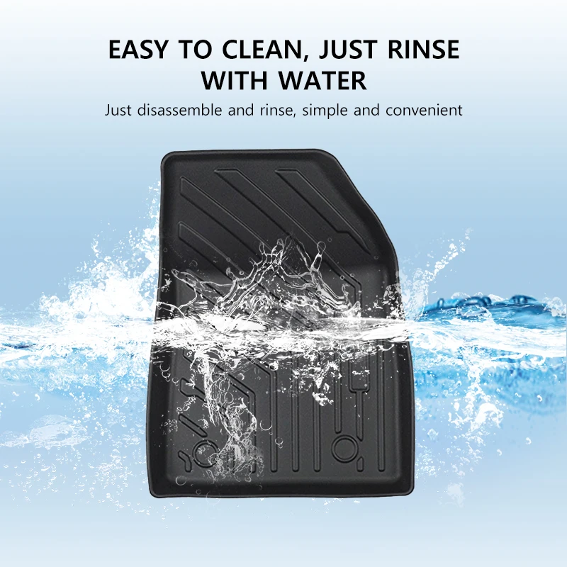 For BYD ATTO 3 Floor Mat Luggage Pad Trunk Liner LHD RHD Left Right Rudder Four Seasons Waterproof Wear-resistant Foot Carpets