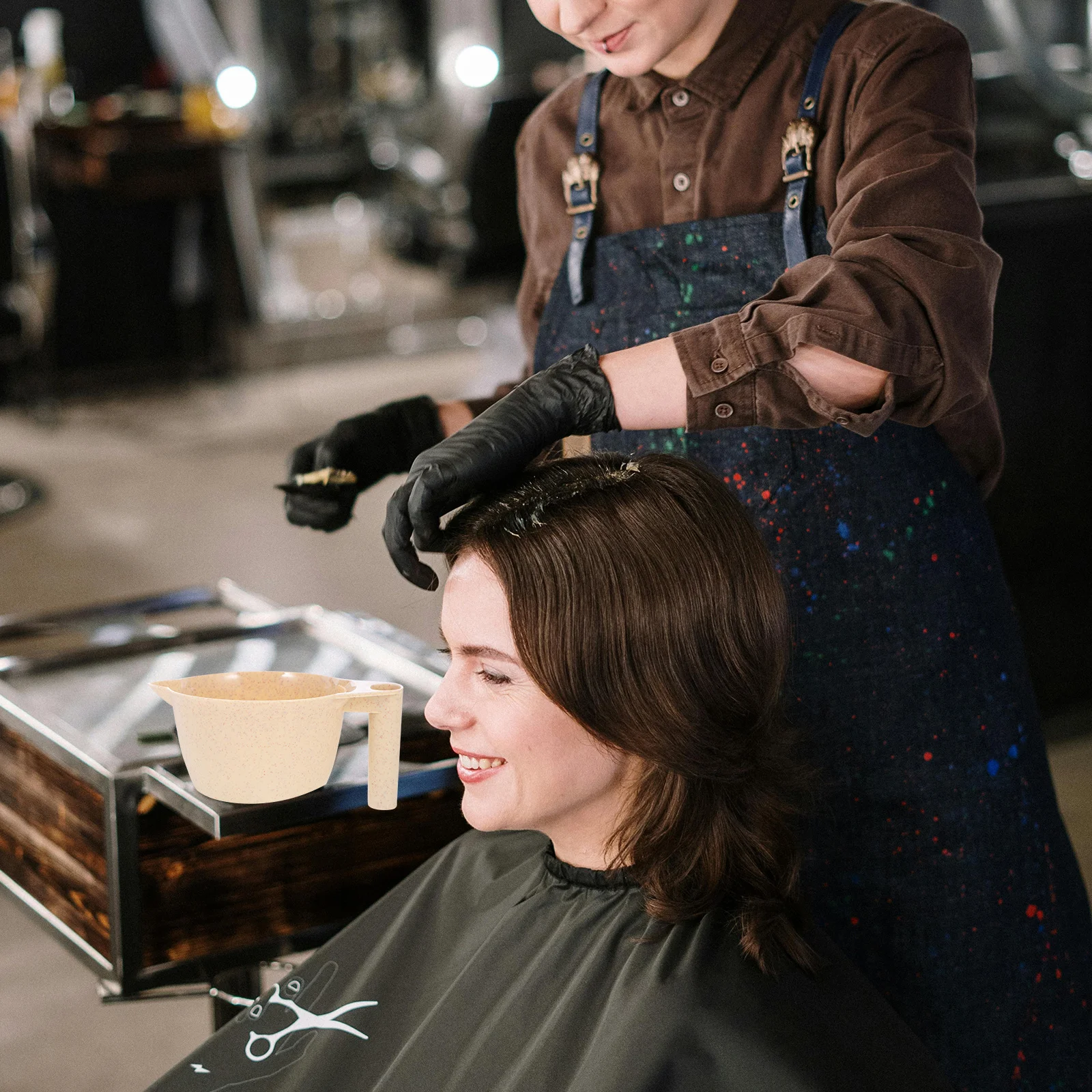 2Pcs Essential Hair Coloring Tools PP Tinting Bowl Set Durable Comfortable Grip for Salon Home Hair Dye Bowl Color Bowls - Image 5